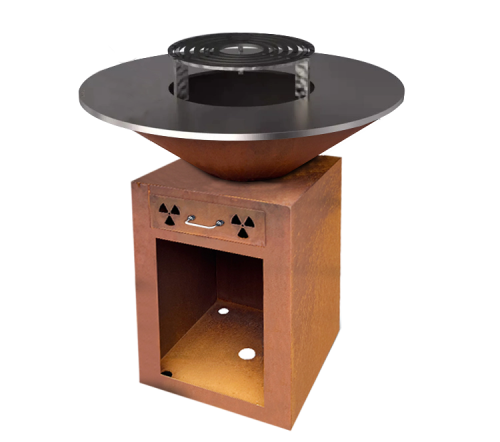 Customized Corten Steel Brazier Corten Fire Bowl Wood Burning Corten Steel Brasero Fire Pit BBQ Grill